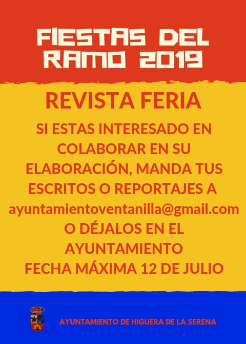 soporte Subvención baloncesto FIESTAS DEL RAMO 2019, Higuera de la Serena