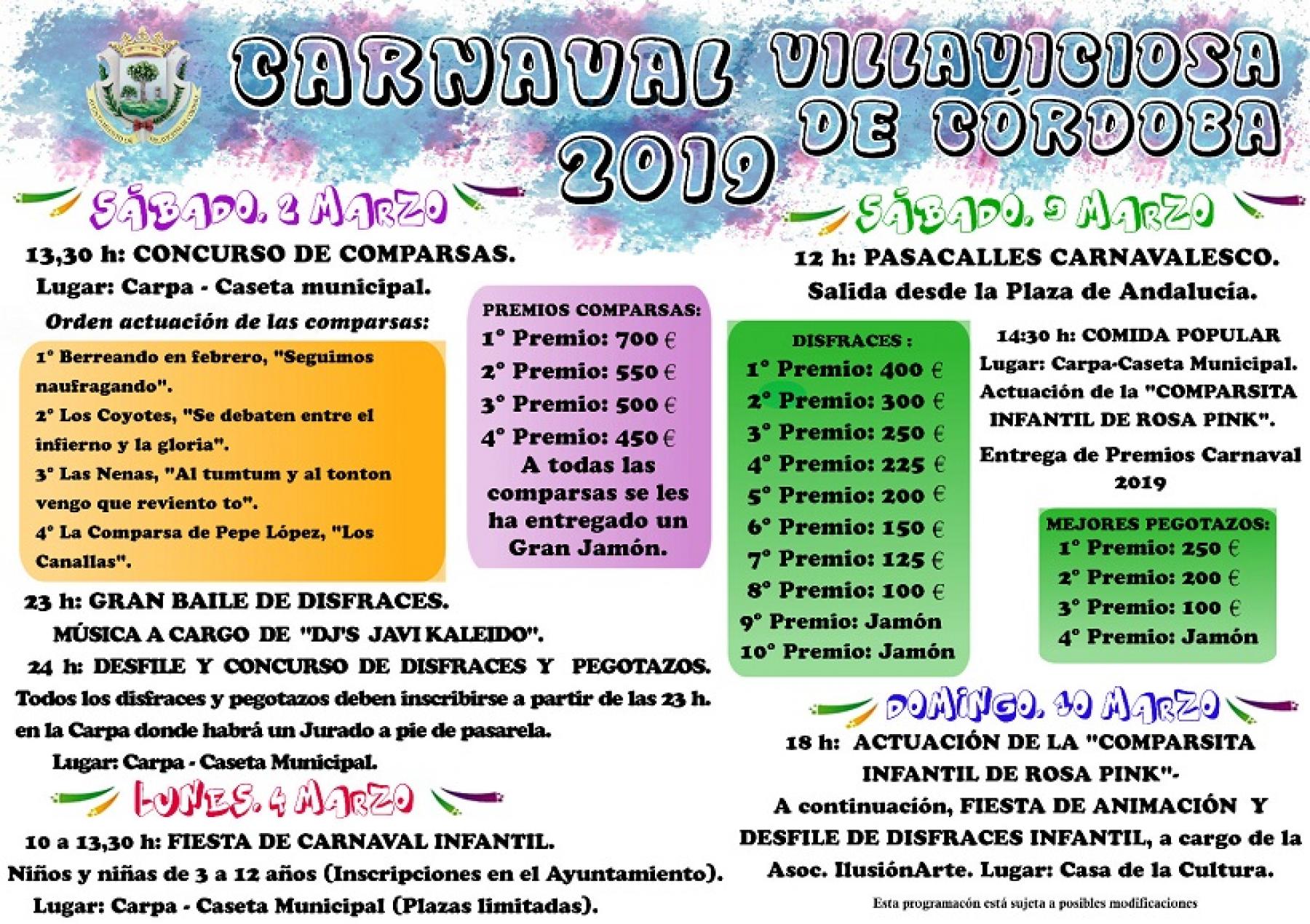 Carnaval 2019 en Villaviciosa de Córdoba